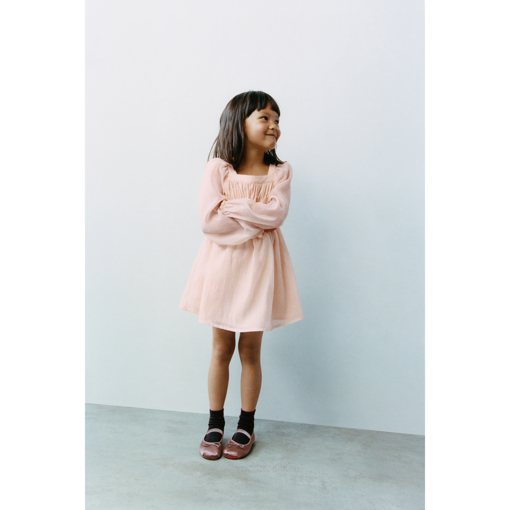 RUCHED ORGANZA DRESS